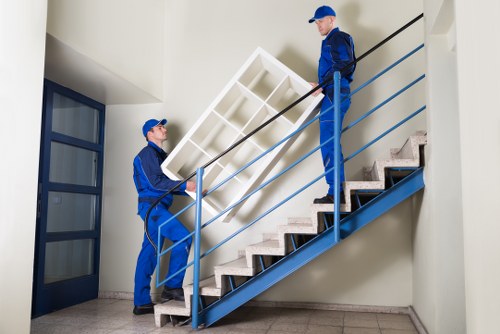 Moving team using insured van service in Roehampton
