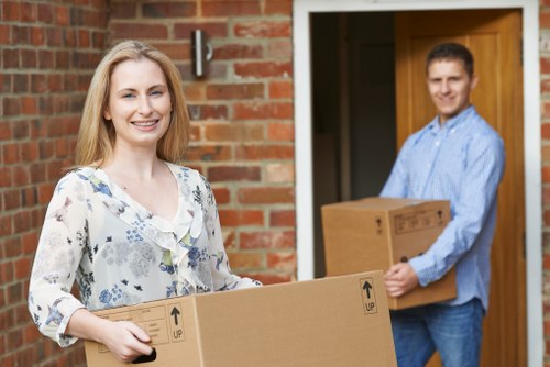 Removal van service for a residential move in Roehampton