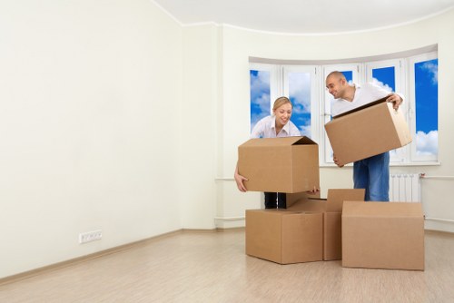 Local man and van Roehampton team managing transport logistics
