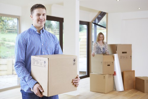 Careful loading of household items for a same day relocation in Roehampton