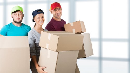 Loading office furniture and equipment in Roehampton