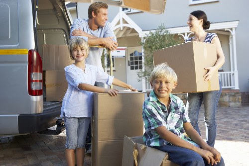 Local Roehampton packing materials prepared for a flat or house move