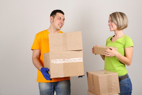 Driver preparing a van service booking and checking job details