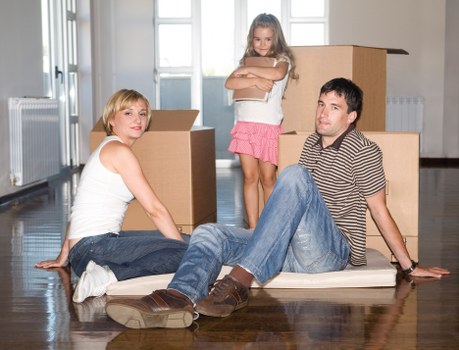 Packed household items ready for a home removal in Roehampton